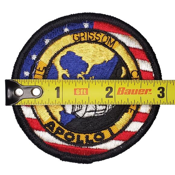 Vtg NASA USA Apollo 1 White Grissom Chaffe Patch - Picture 6 of 7